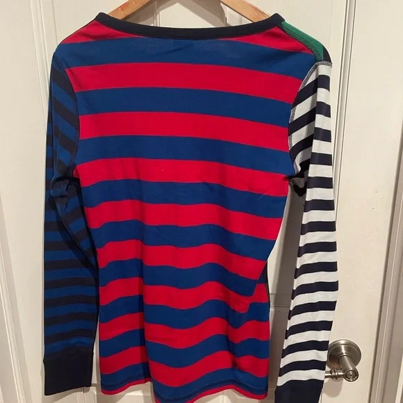 Hanna Andersson Women’s L Green and Blue Long Sleeve Tee and Pant PJ Combo - Picture 3 of 6